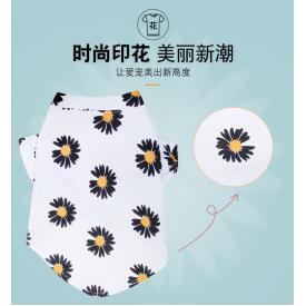 小雏菊宠物两脚衣服2020年流行款式黑白2色涤纶宠物狗衣服