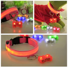 狗骨头吊坠狗牌LED发光吊坠宠物用品防丢用品挺好品牌